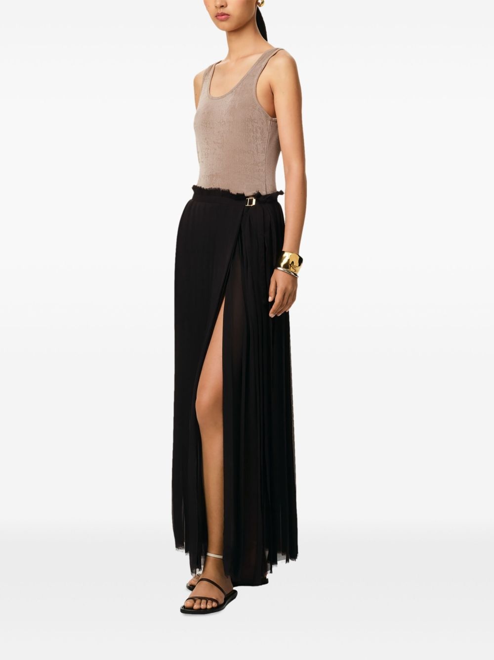long pleated skirt - 3