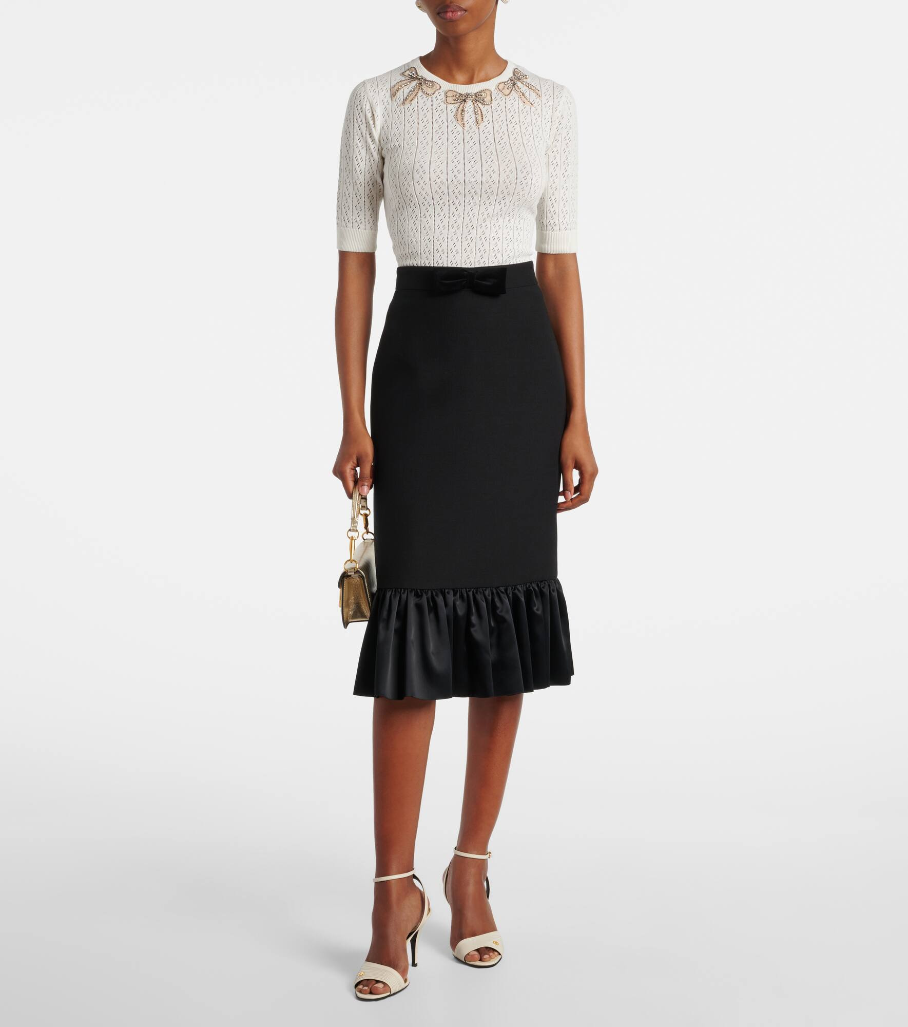 Crystal-embellished cotton sweater - 2