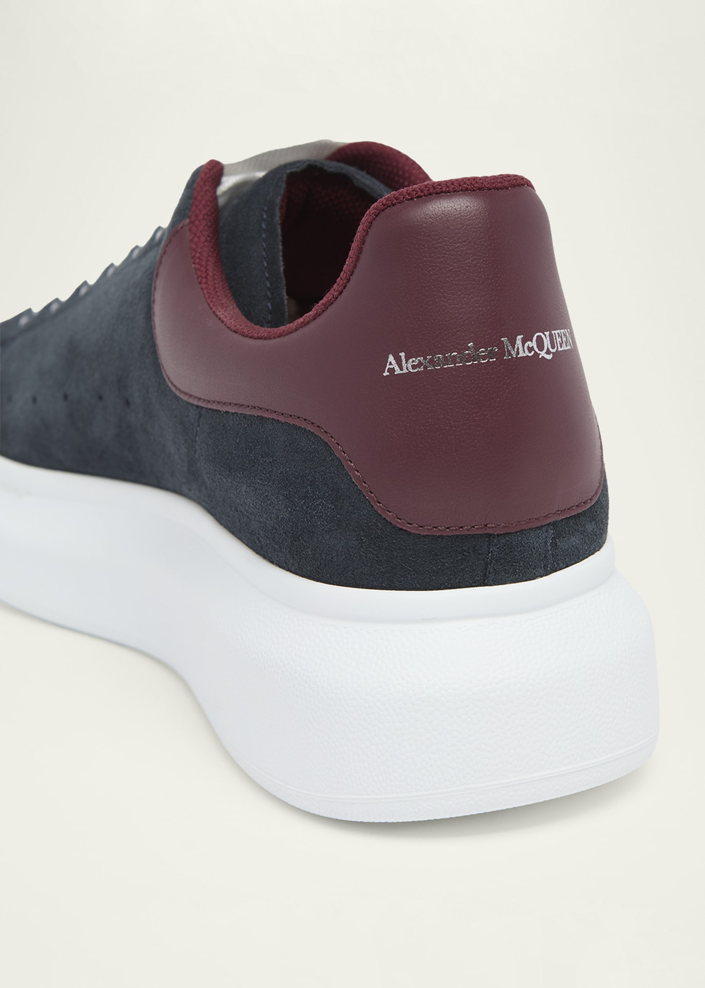 Men's Suede Leather-Backstay Oversized Sneakers - 4