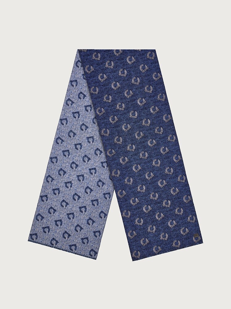 GANCINI SILK AND CASHMERE SCARF - 1