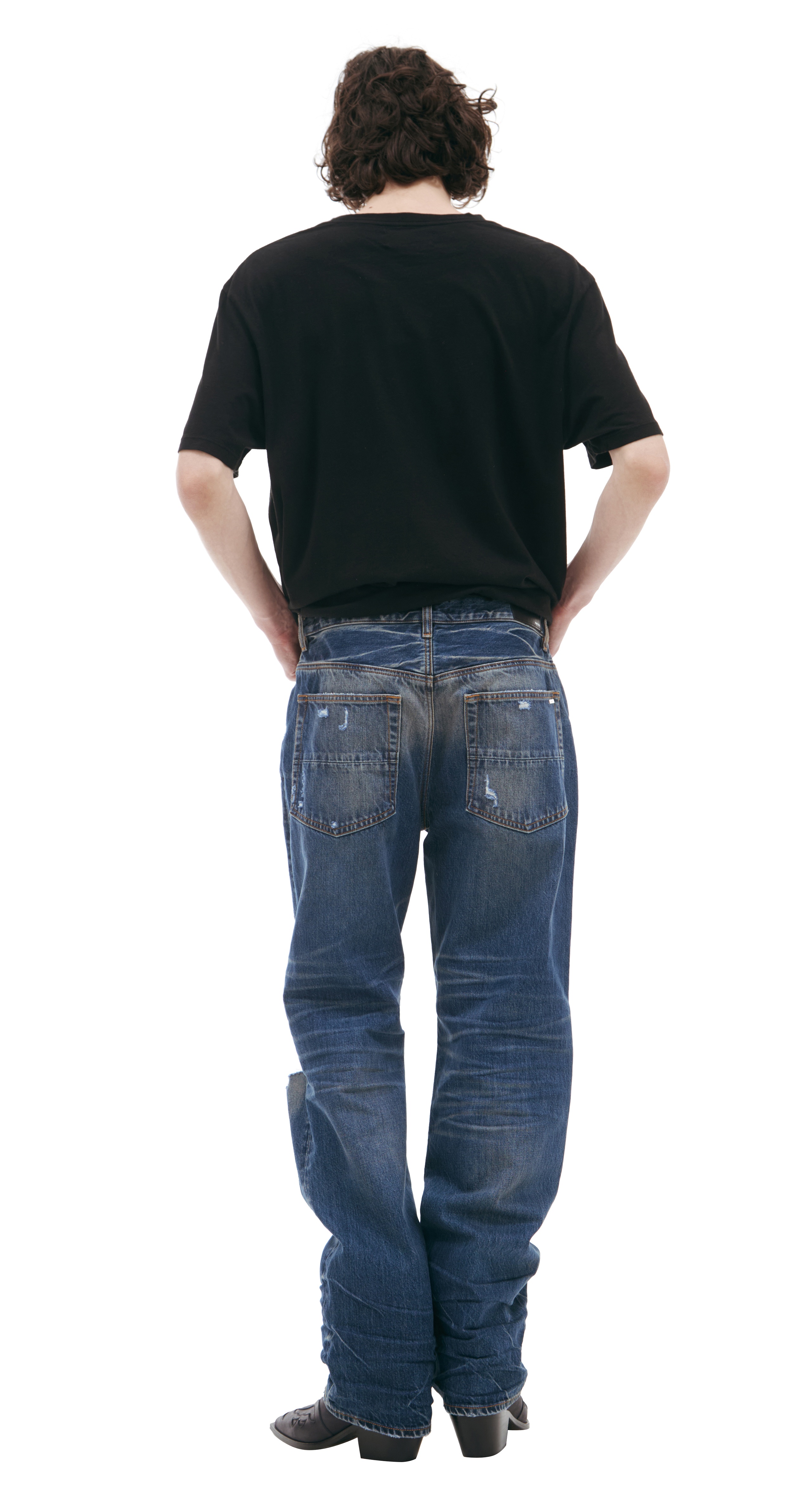 BLUE JEANS WITH SCUFFS - 3