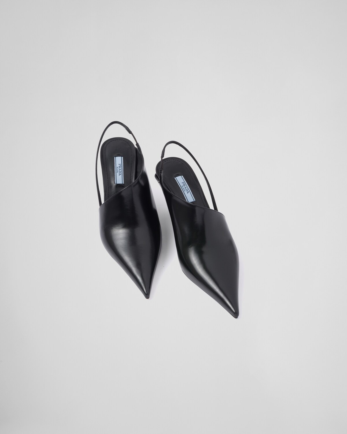 Brushed leather slingback pumps - 2