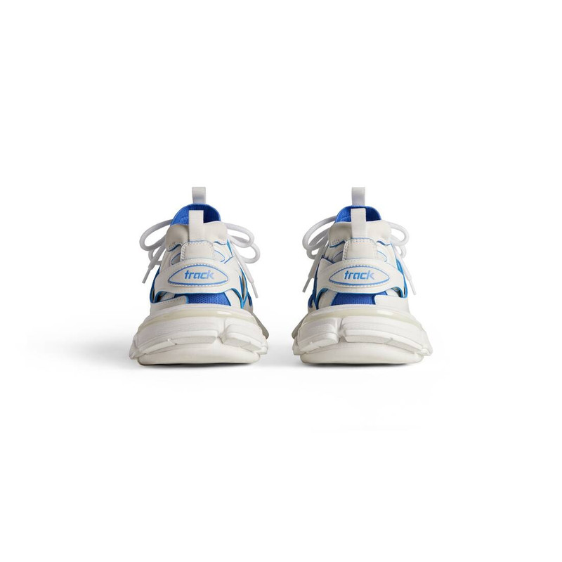 Men's Track Sock Sneaker in White/black 5