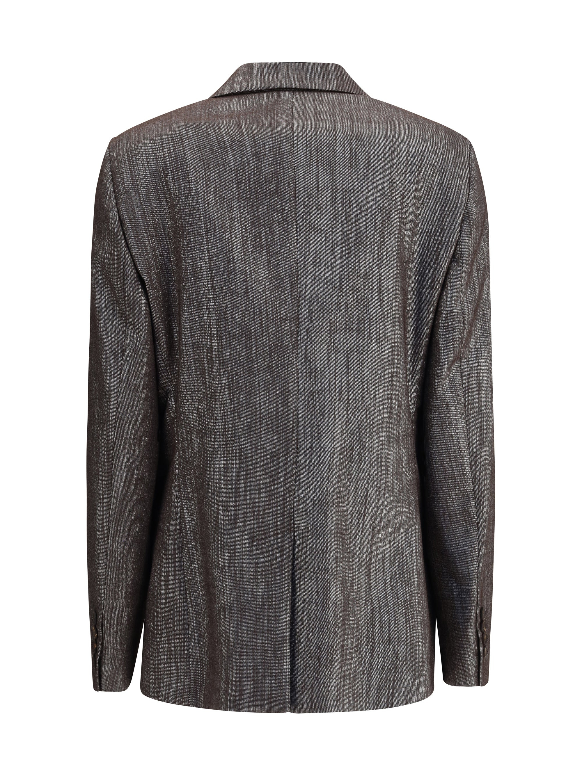 Brunello Cucinelli Women Lurex Fabric Blazer - 2