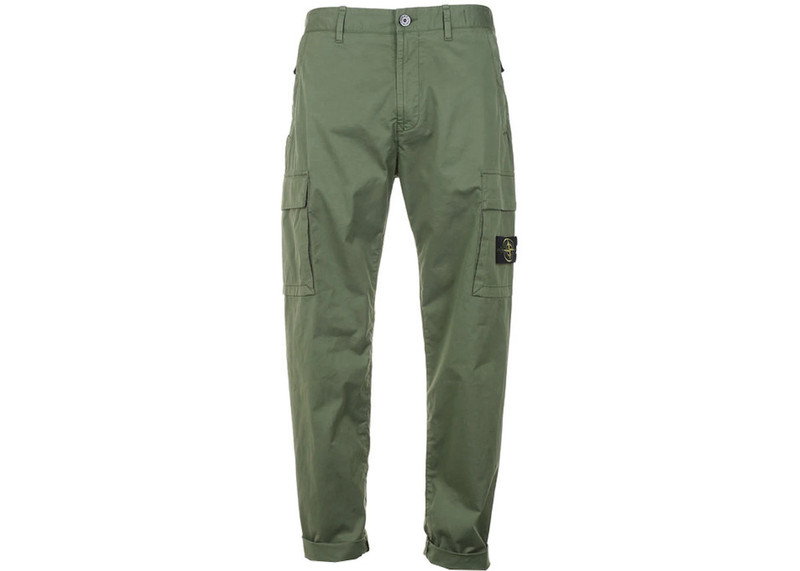 Stone Island Slim Cargo Pants Olive 1