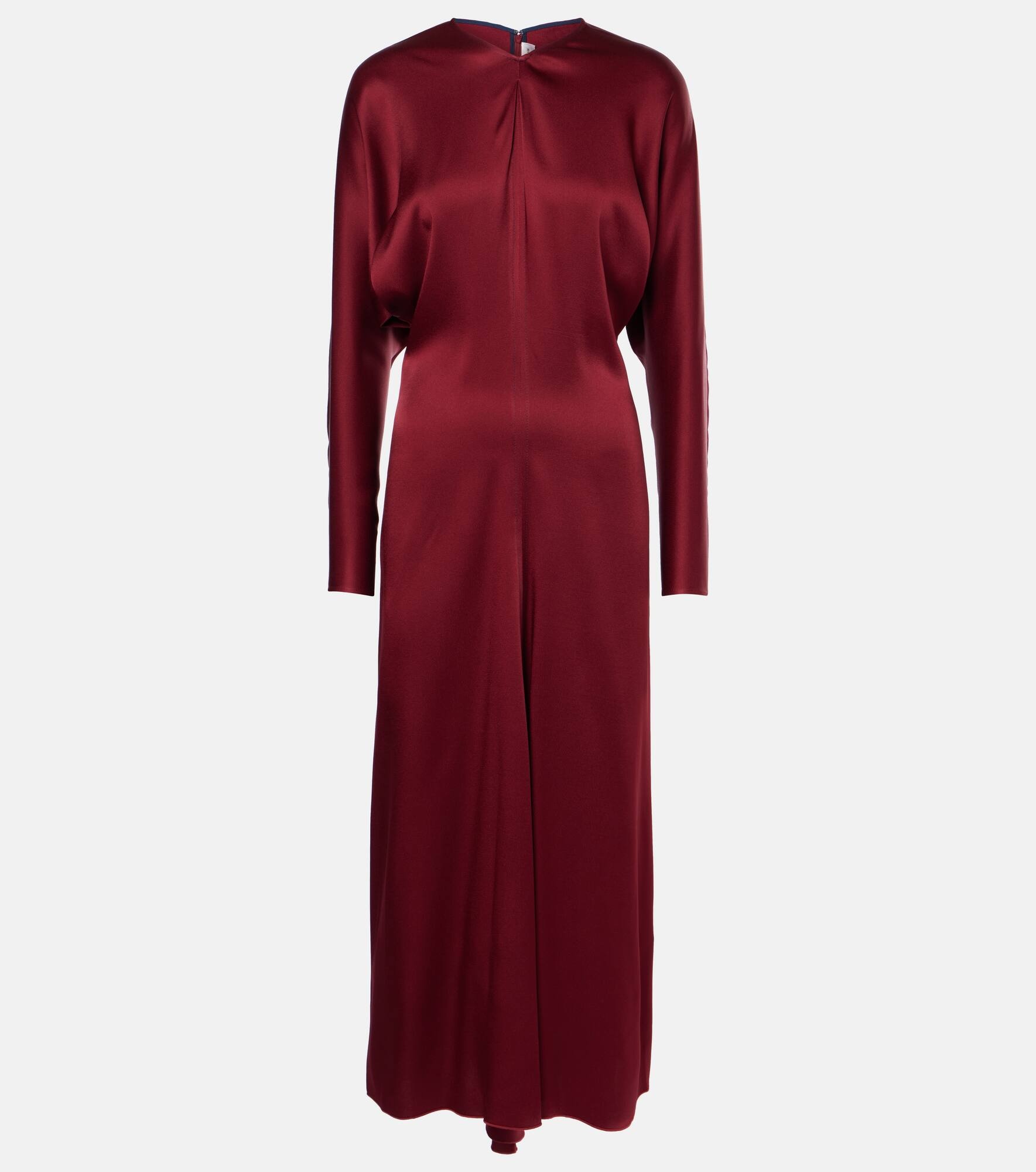 Satin crêpe maxi dress - 1