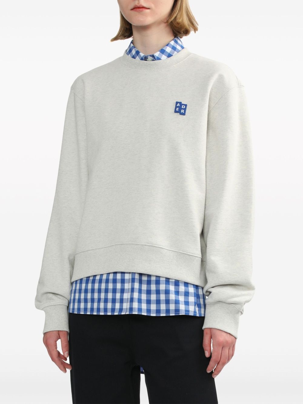 back-patch cotton sweatshirt - 2