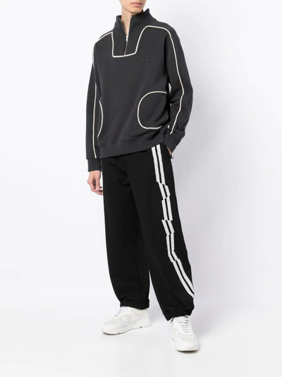 Neil Barrett side-stripe track pants outlook