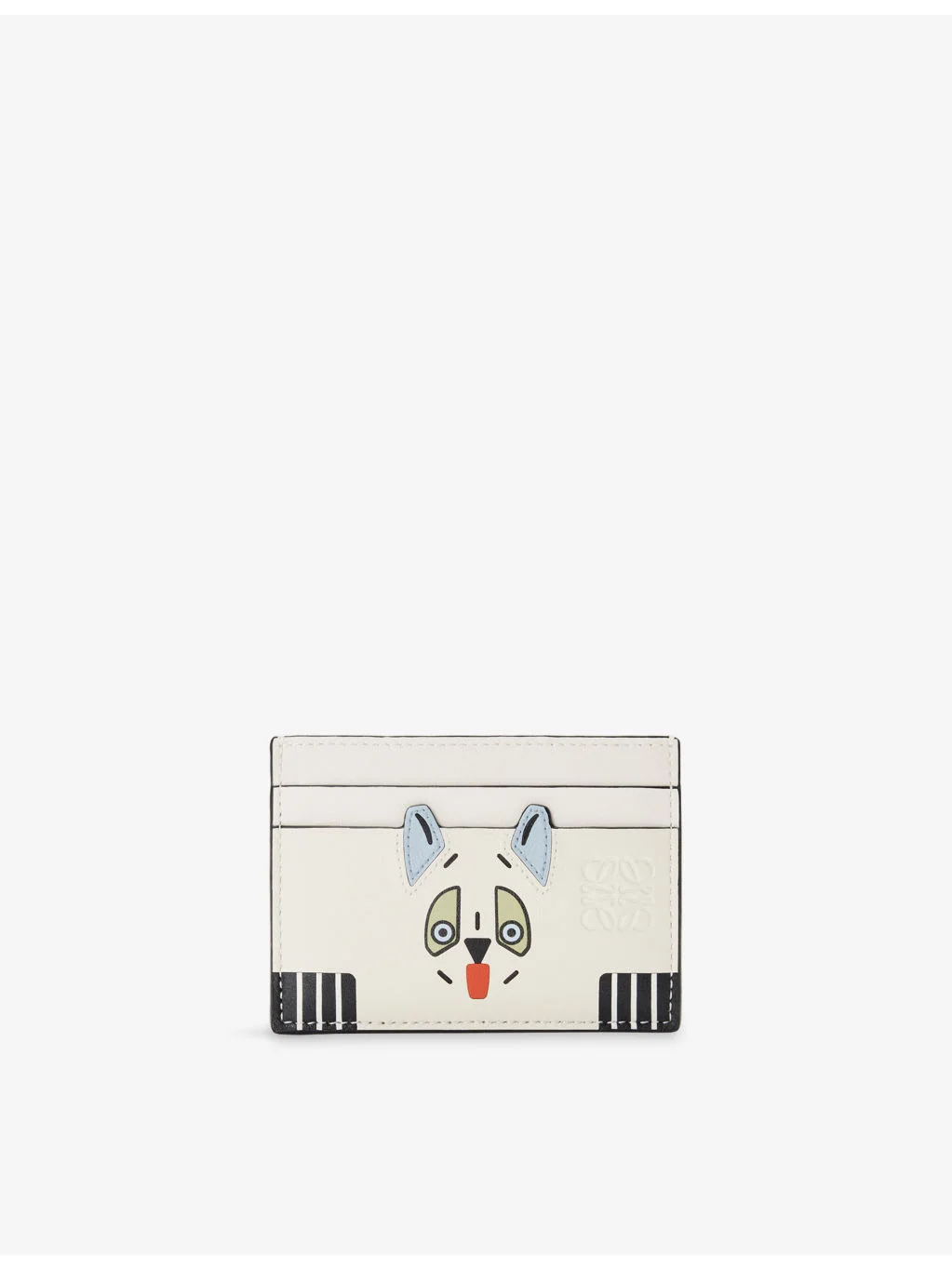 Futurist Cat Leather Card Holder - 1