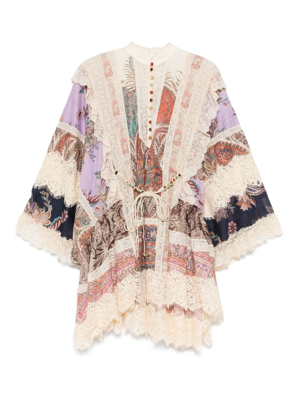 Zimmermann  Rhiannon cotton mini dress - 1