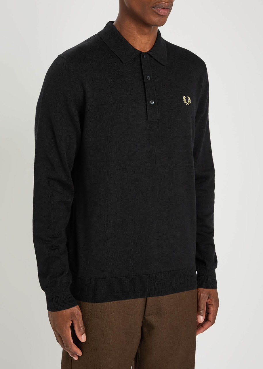 Fred Perry Logo-embroidered Wool-blend Polo Shirt - 2