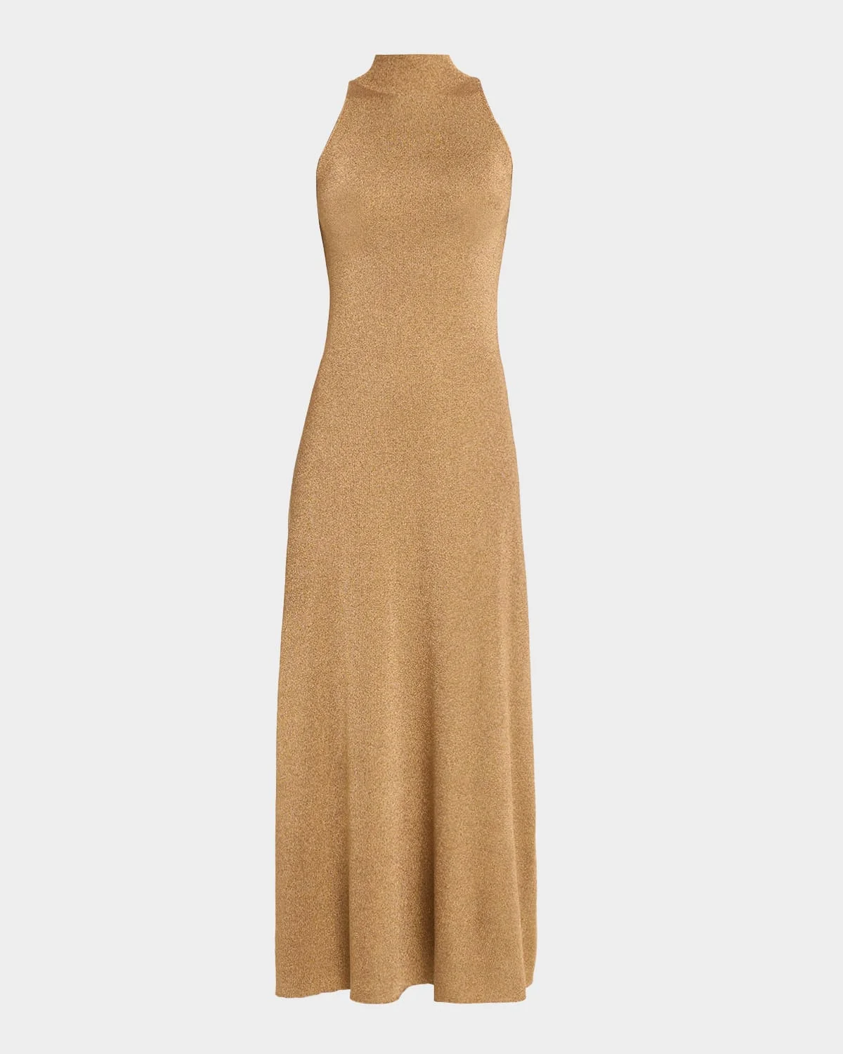 Mitzi Metallic Mock-Neck Midi Dress - 1