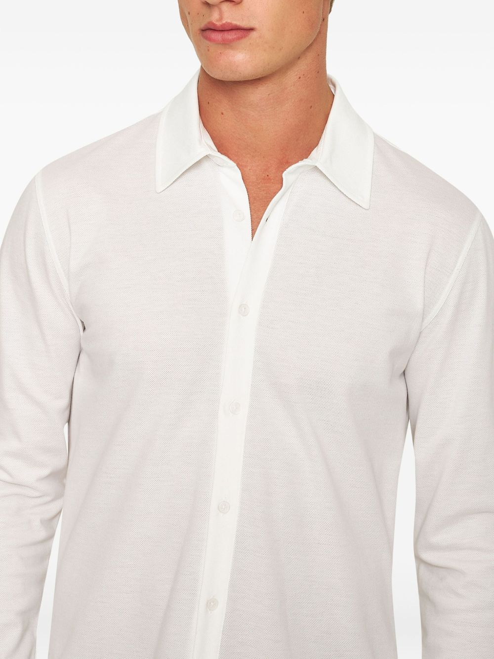 Giles piquÃ© cotton shirt - 4