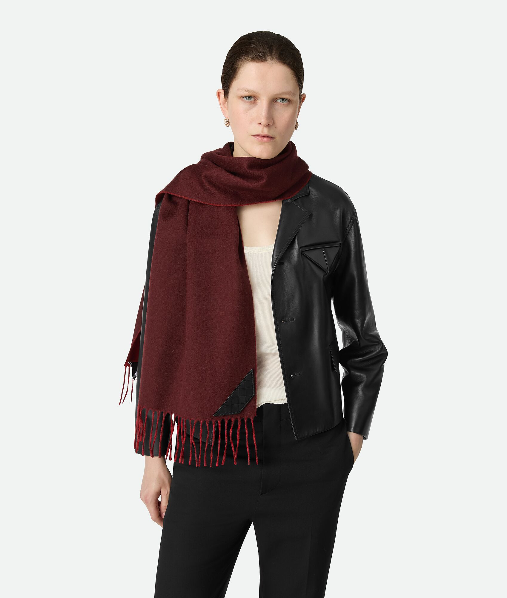 Bi-Color Cashmere Scarf - 2