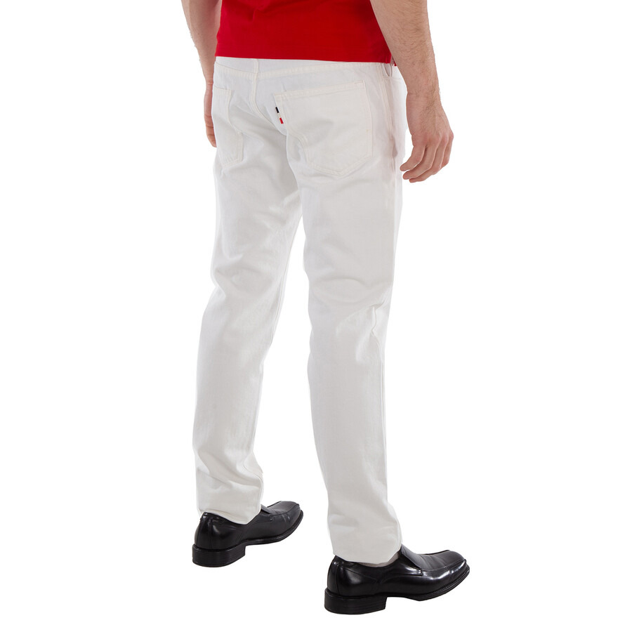 Moncler Genius White 1952 Cotton Jeans, Brand Size 48 (Waist Size 32") - 5