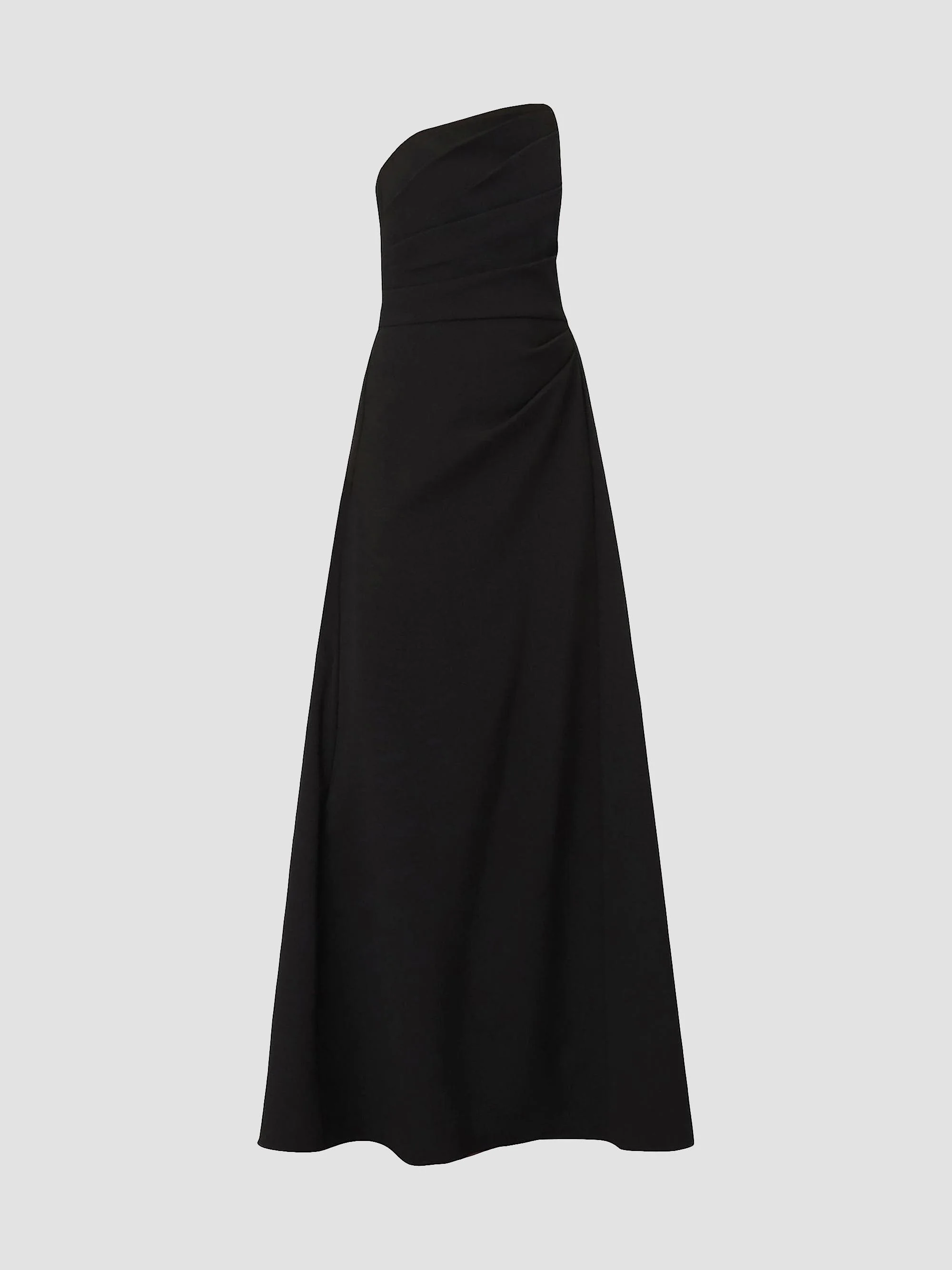 Women's Dory Asymmetric Strapless Gown - Jet - 1
