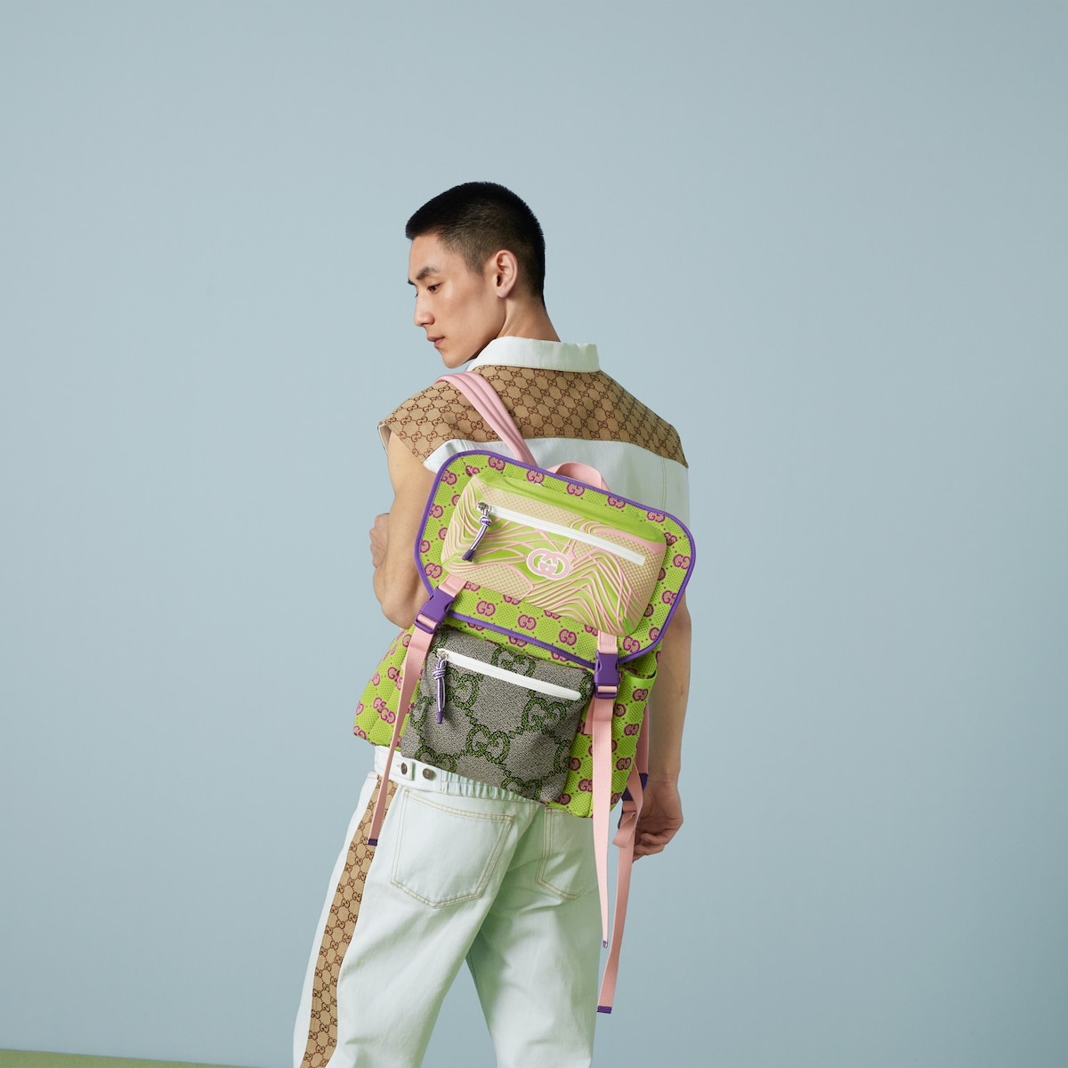 GG nylon backpack - 3