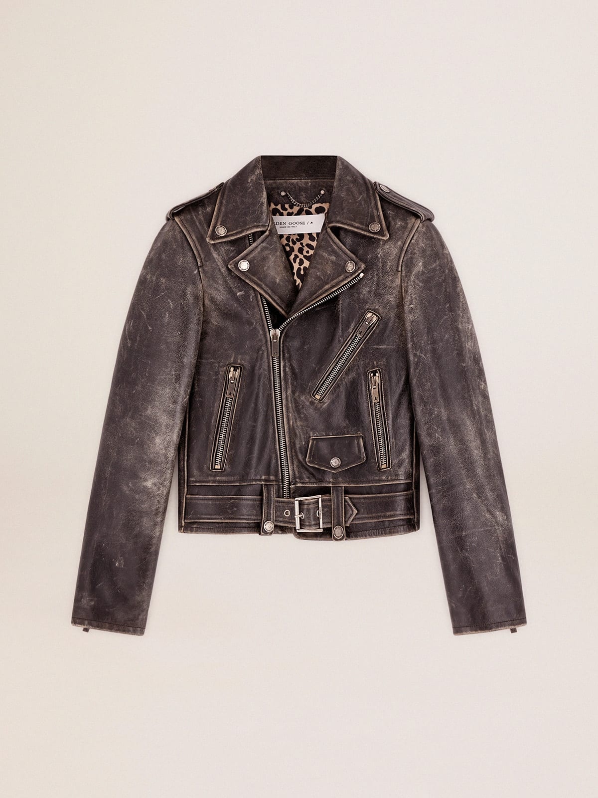 Women’s leather biker jacket - 1