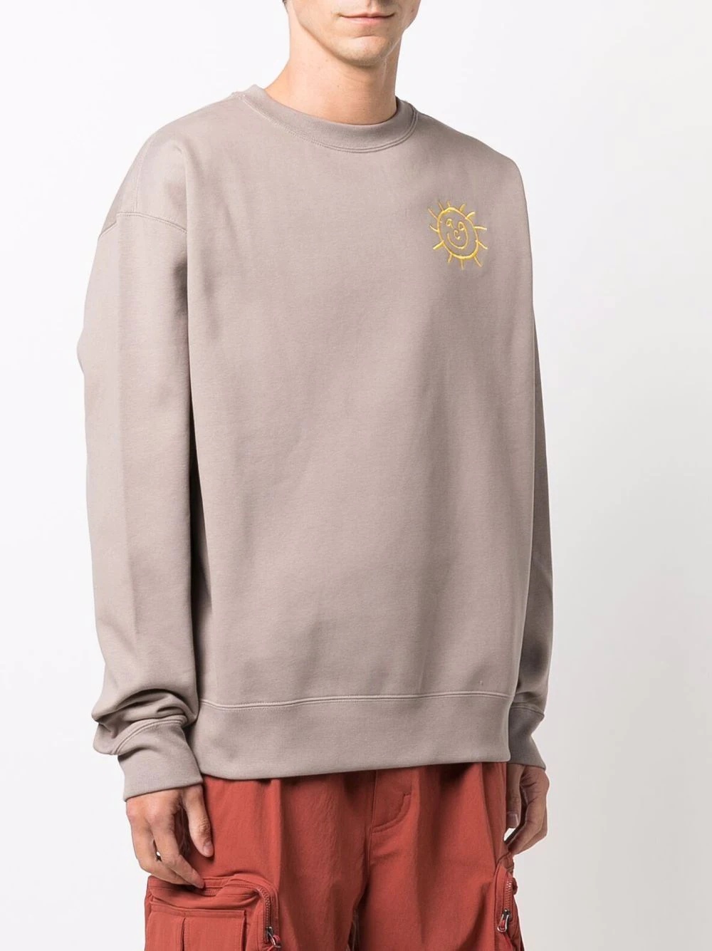 embroidered-sun sweatshirt - 4