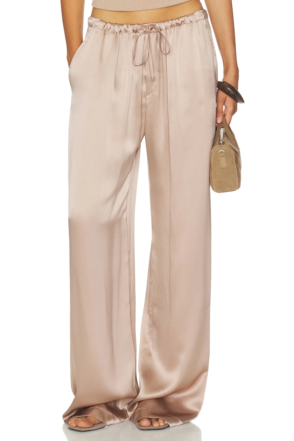 Silk Gemma Pull On Straight Leg Pant - 1
