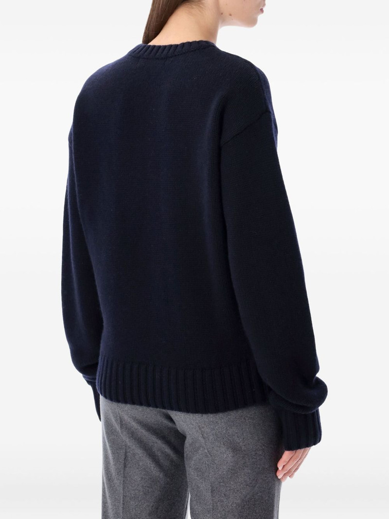 extreme cashmere long-sleeve ribbed sweater outlook