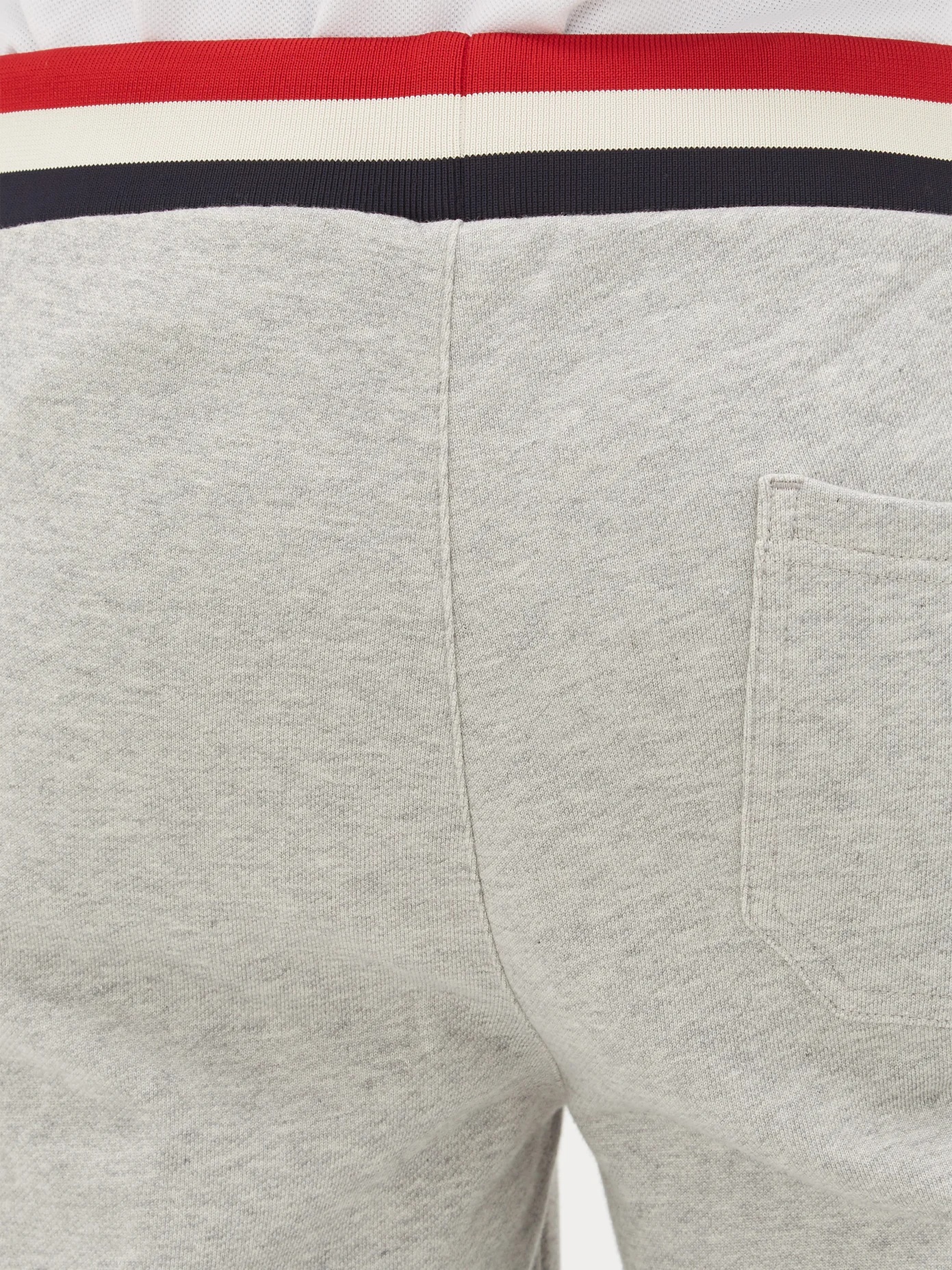 Tricolour-waistband cotton track pants - 4