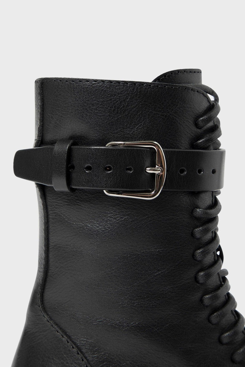 Cisse Combat Boots Black 5