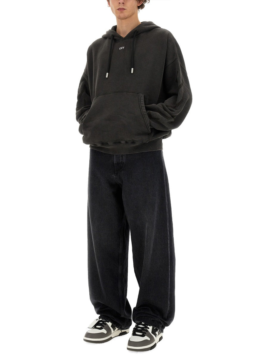 Off-White Men Loose Fit Jeans - 2