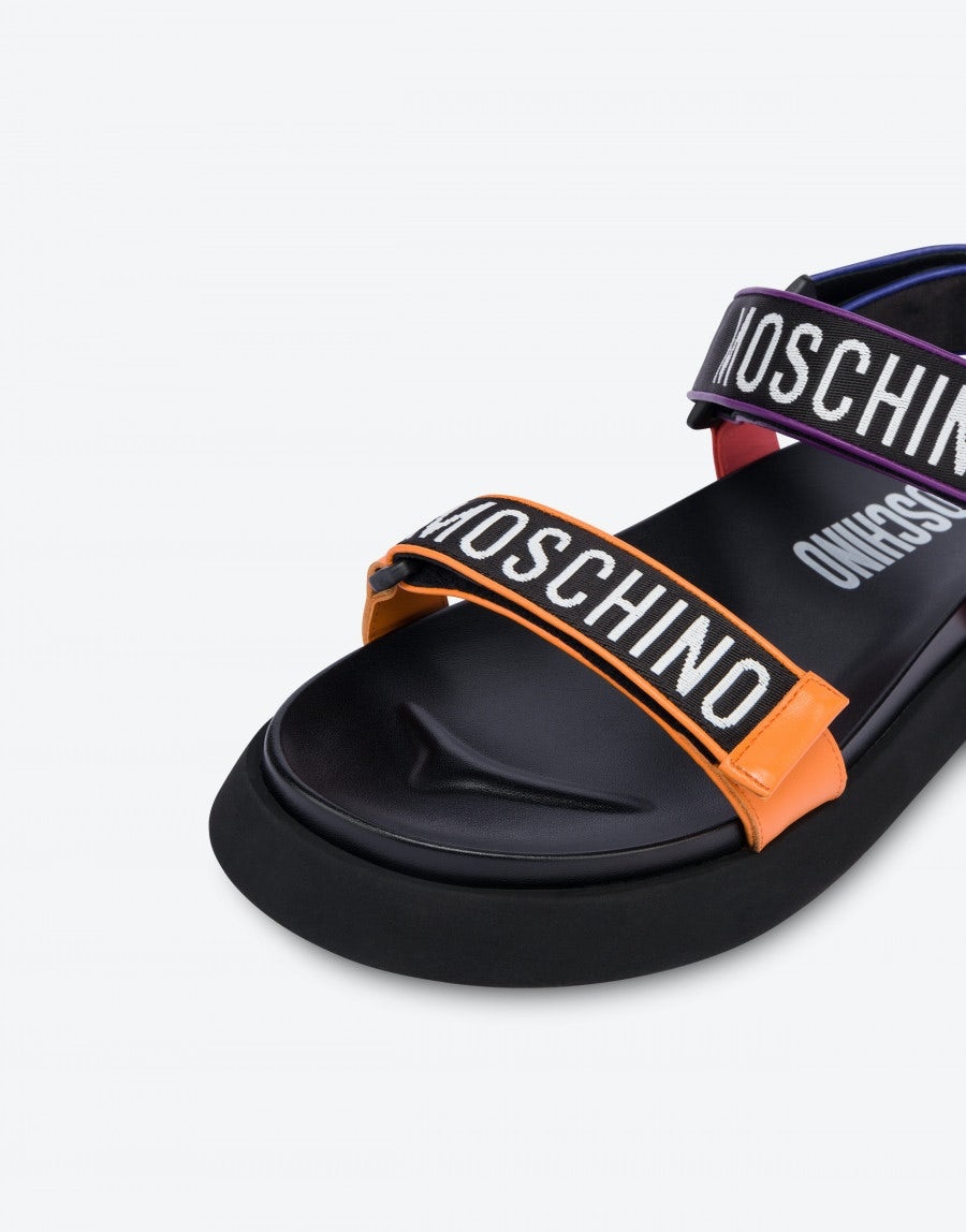 MULTI LOGO SANDALS - 4