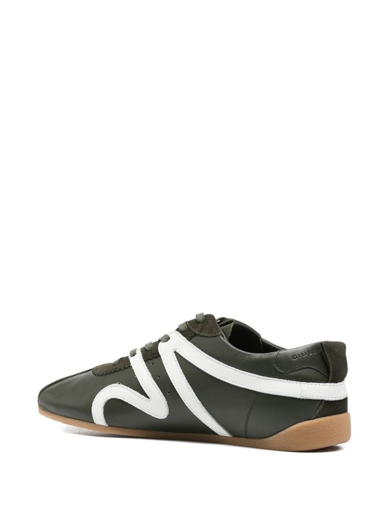 stripe-detail leather sneakers 3