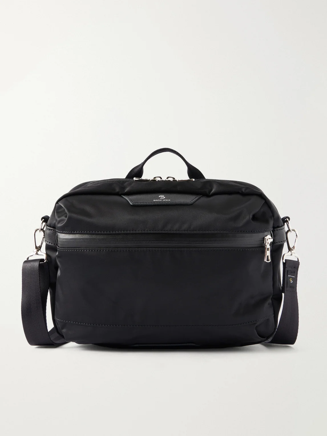 Proress Leather-Trimmed Twill Messenger Bag - 1