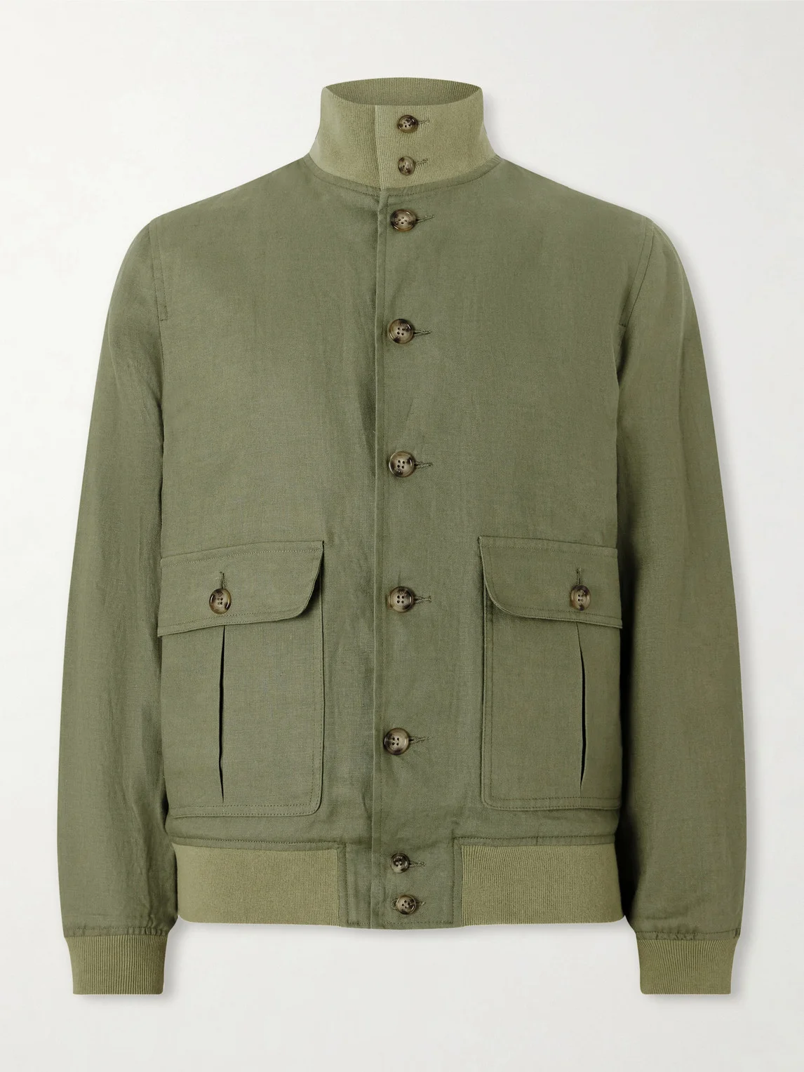Valstarino Linen Bomber Jacket - 1