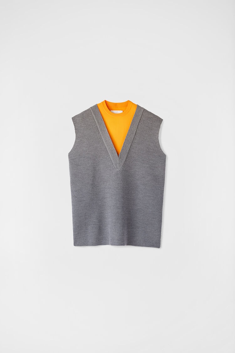 Crew-Neck Vest - 1