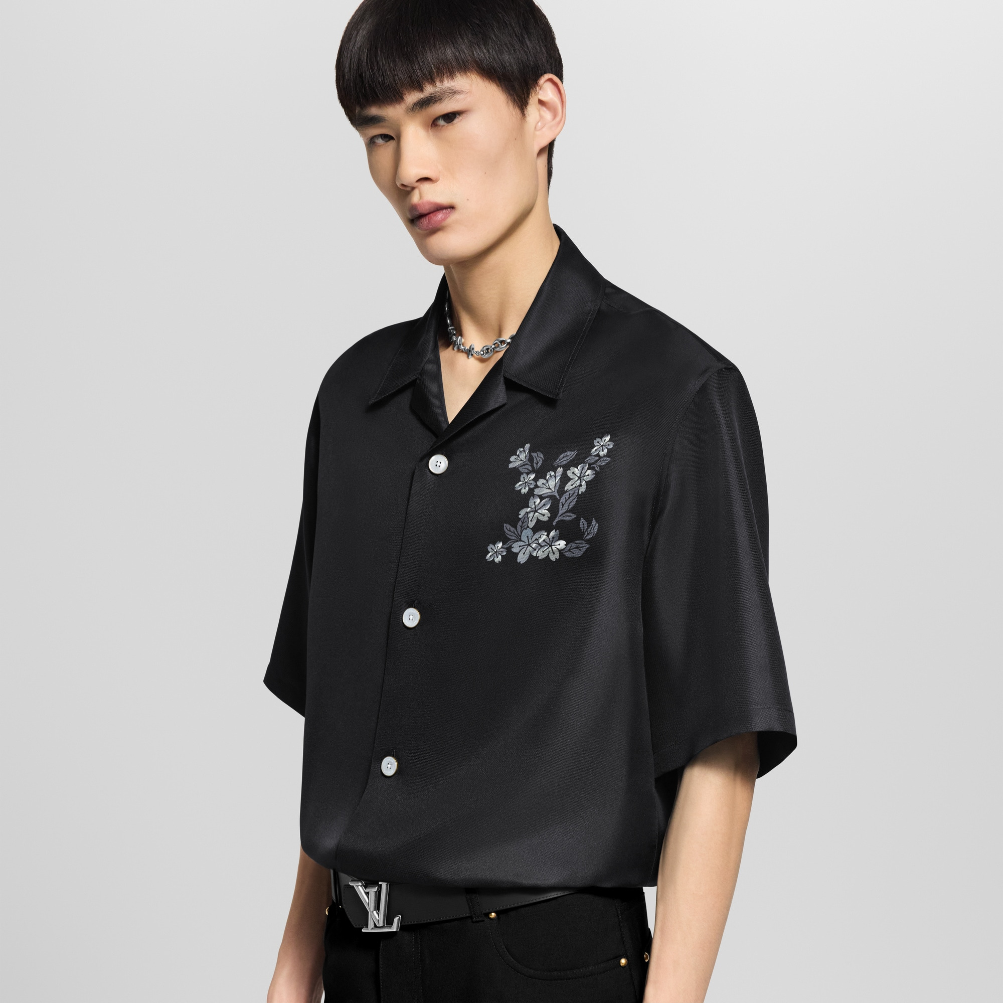 Printed Signature Silk Shirt - 2