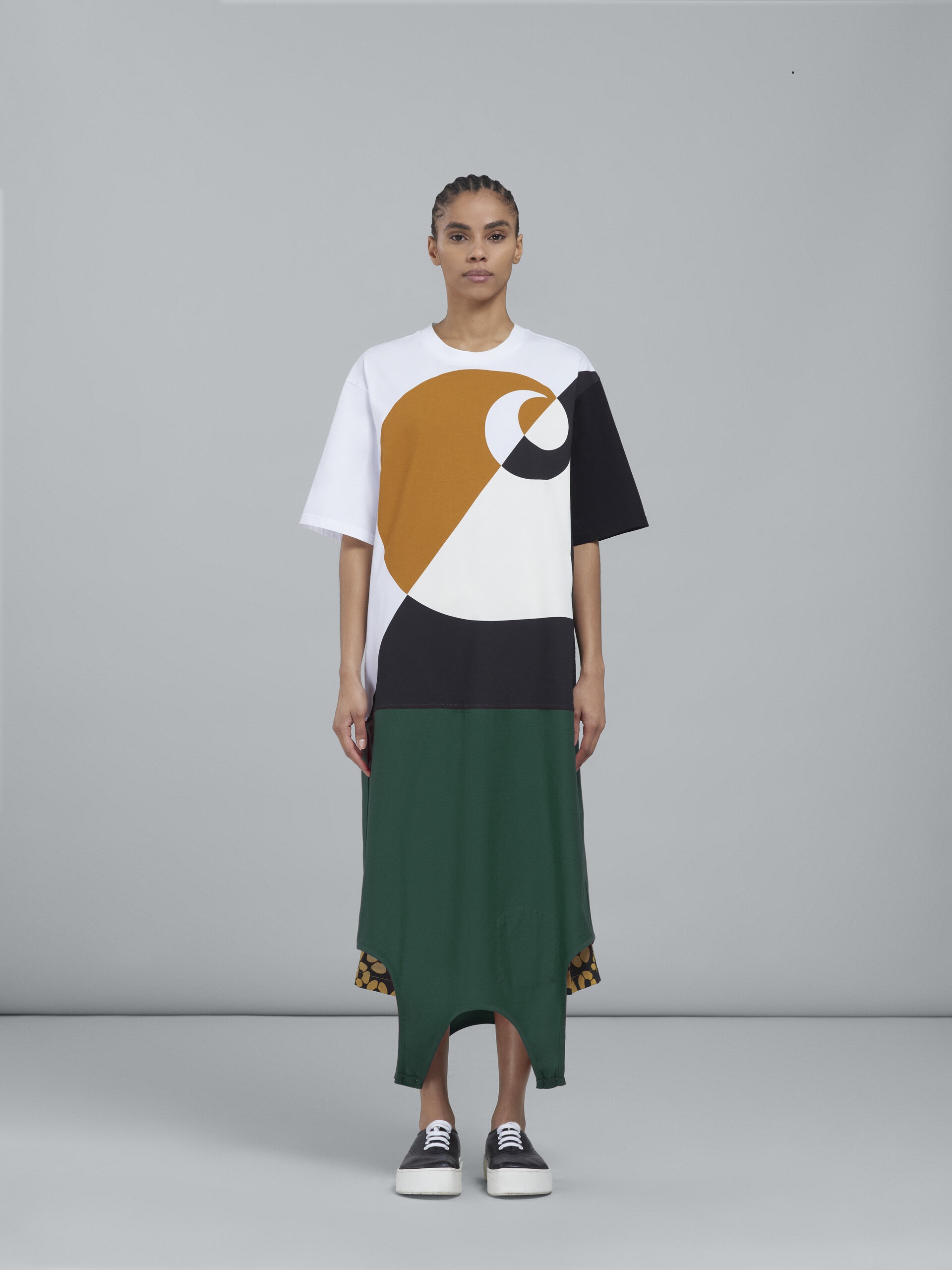 MARNI X CARHARTT WIP - GREEN LOGO T-SHIRT - 2