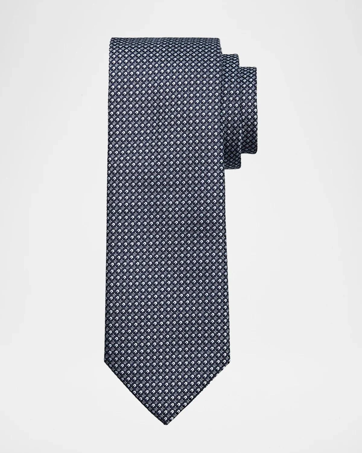 Men's Silk Micro-Jacquard Silk Tie - 1