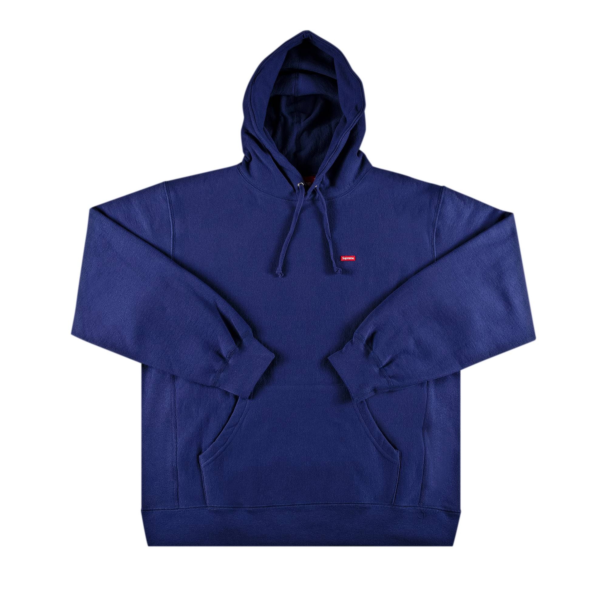 Supreme Supreme Small Box Hooded Sweatshirt 'Washed Navy' | REVERSIBLE