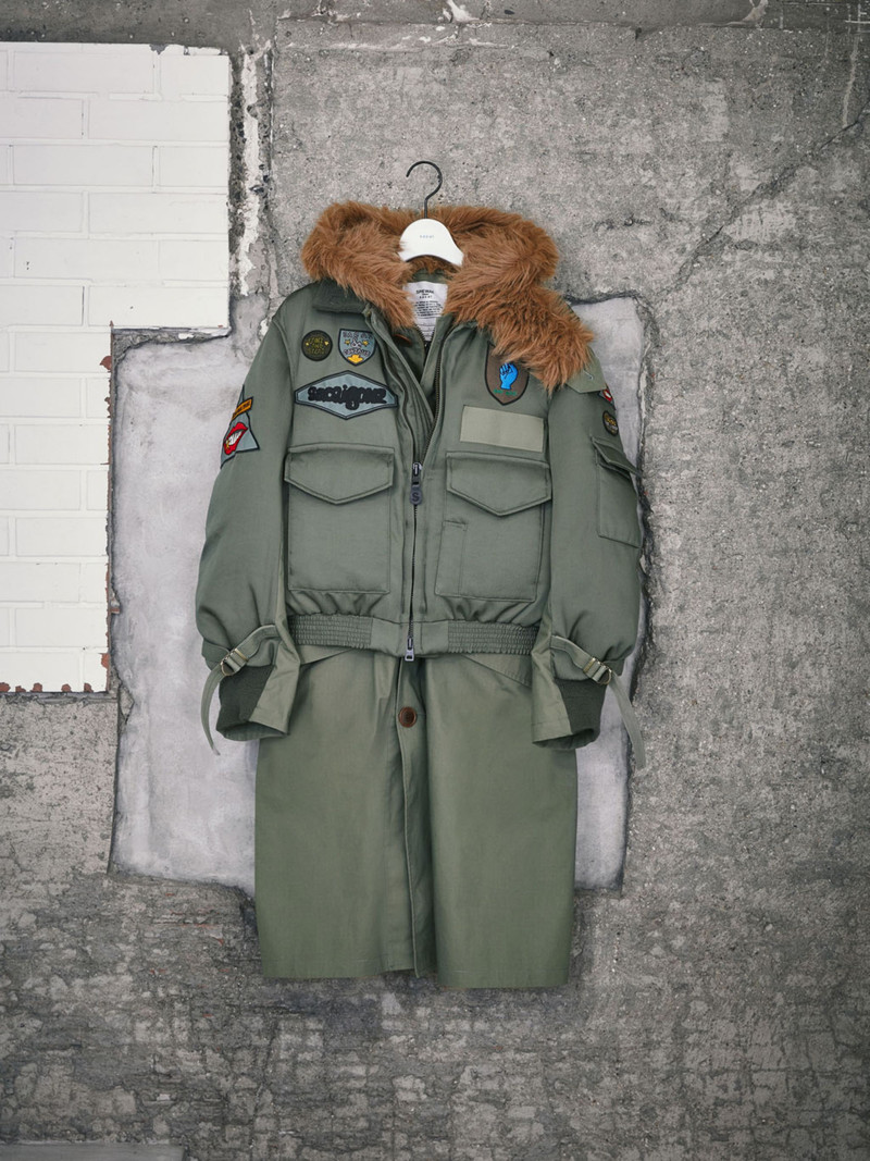 sacai sacai x SPIEWAK Gonz Multi Patch Coat outlook