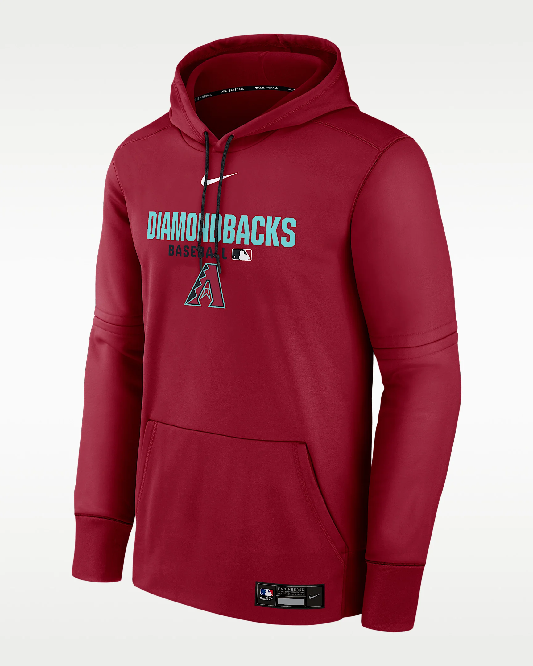Arizona Diamondbacks Authentic Collection Men's Nike Therma MLB Pullover Hoodie - 1