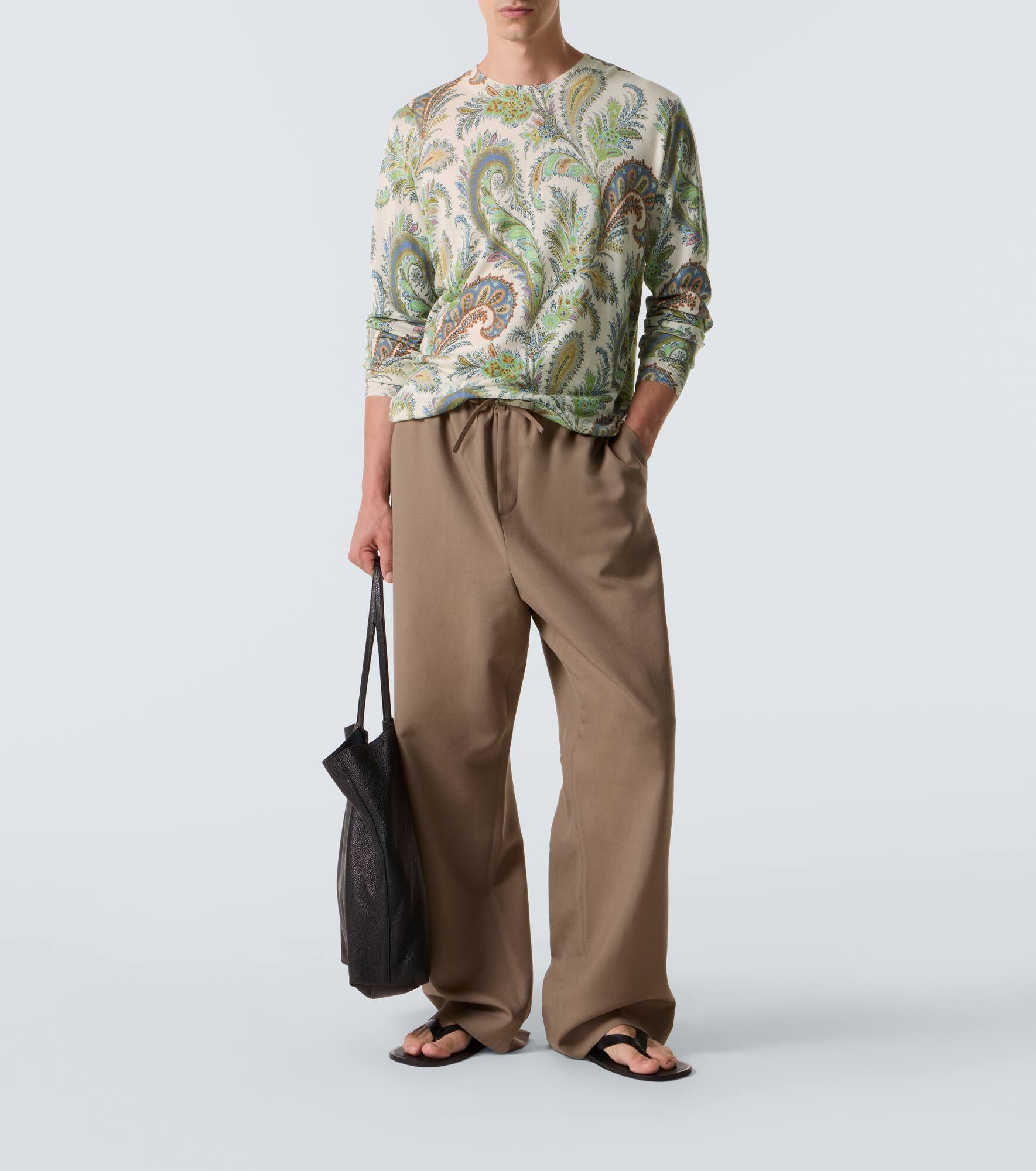 Paisley silk and cashmere sweater - 2