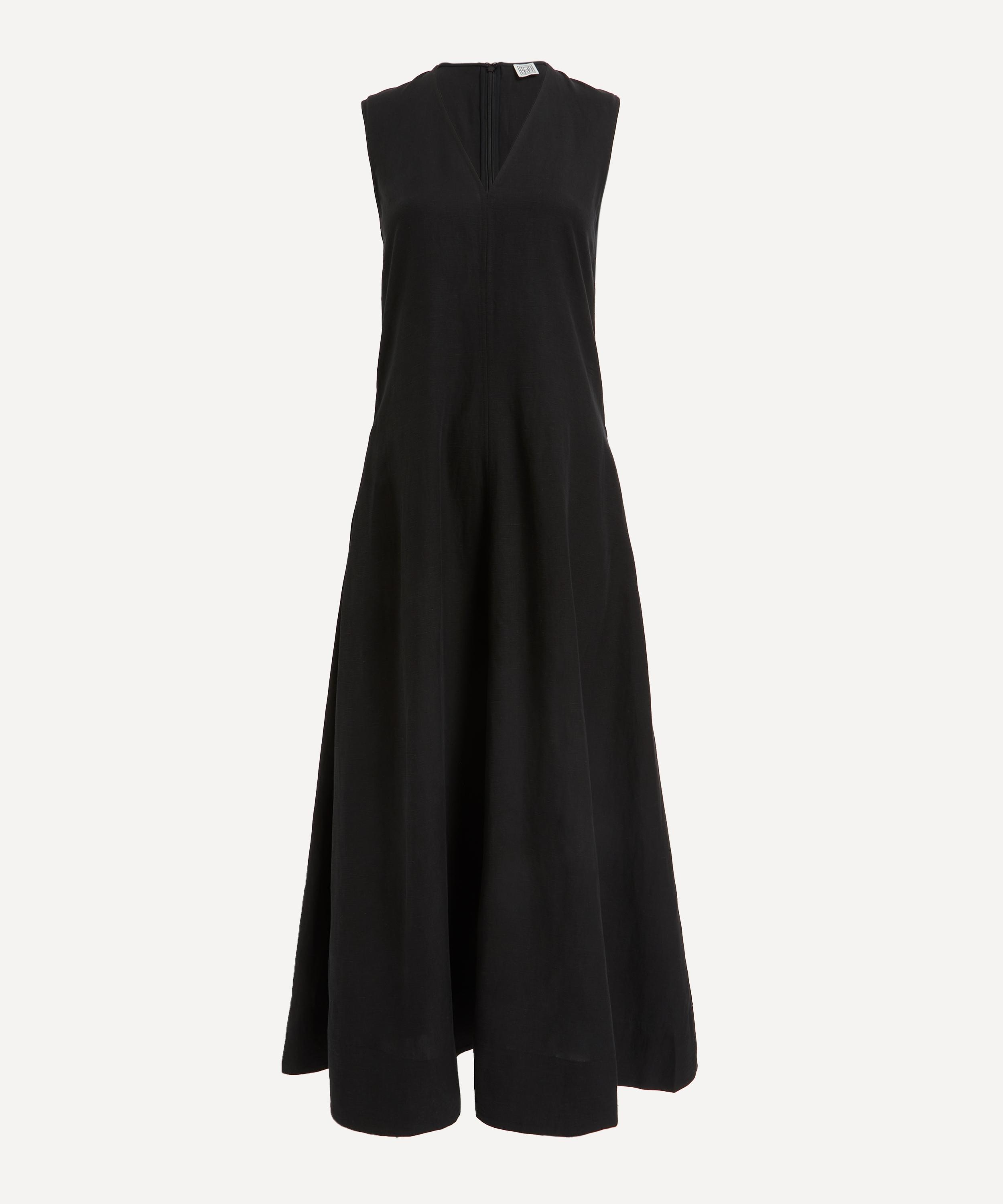 Fluid V-Neck Maxi-Dress - 1