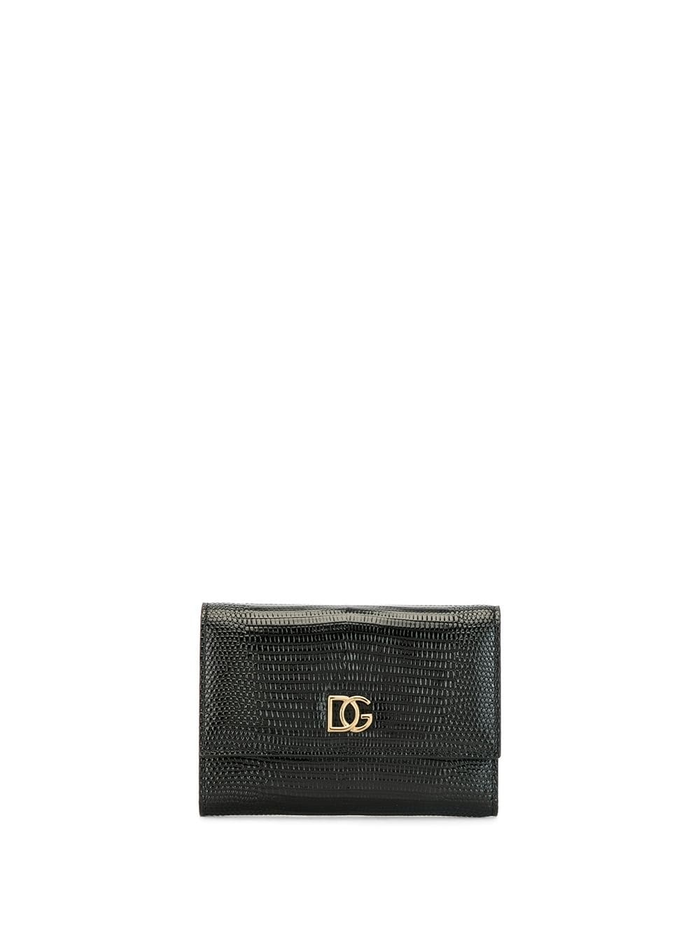 embossed snakeskin-effect wallet - 1