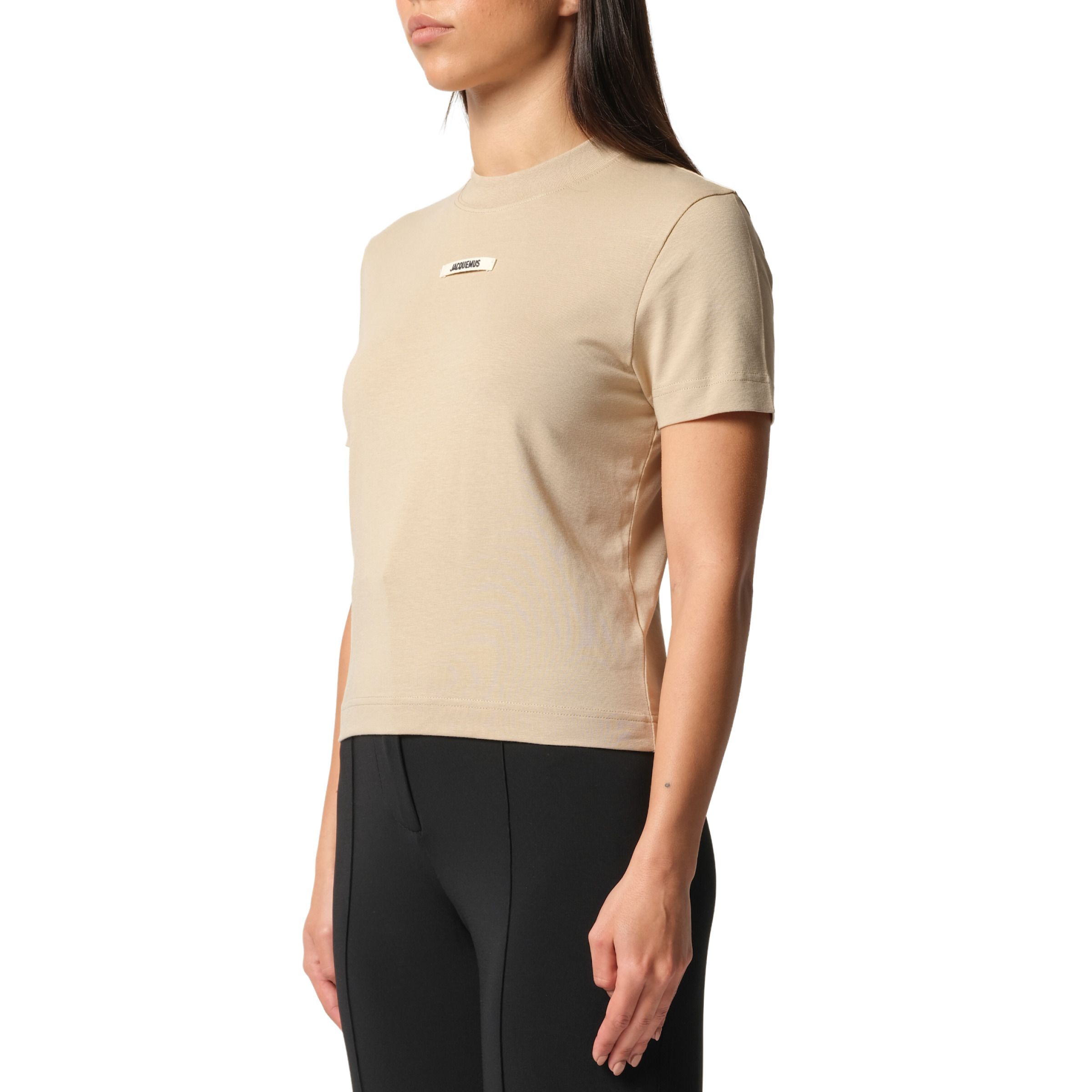 Le T-Shirt Gros Grain in Beige - 4