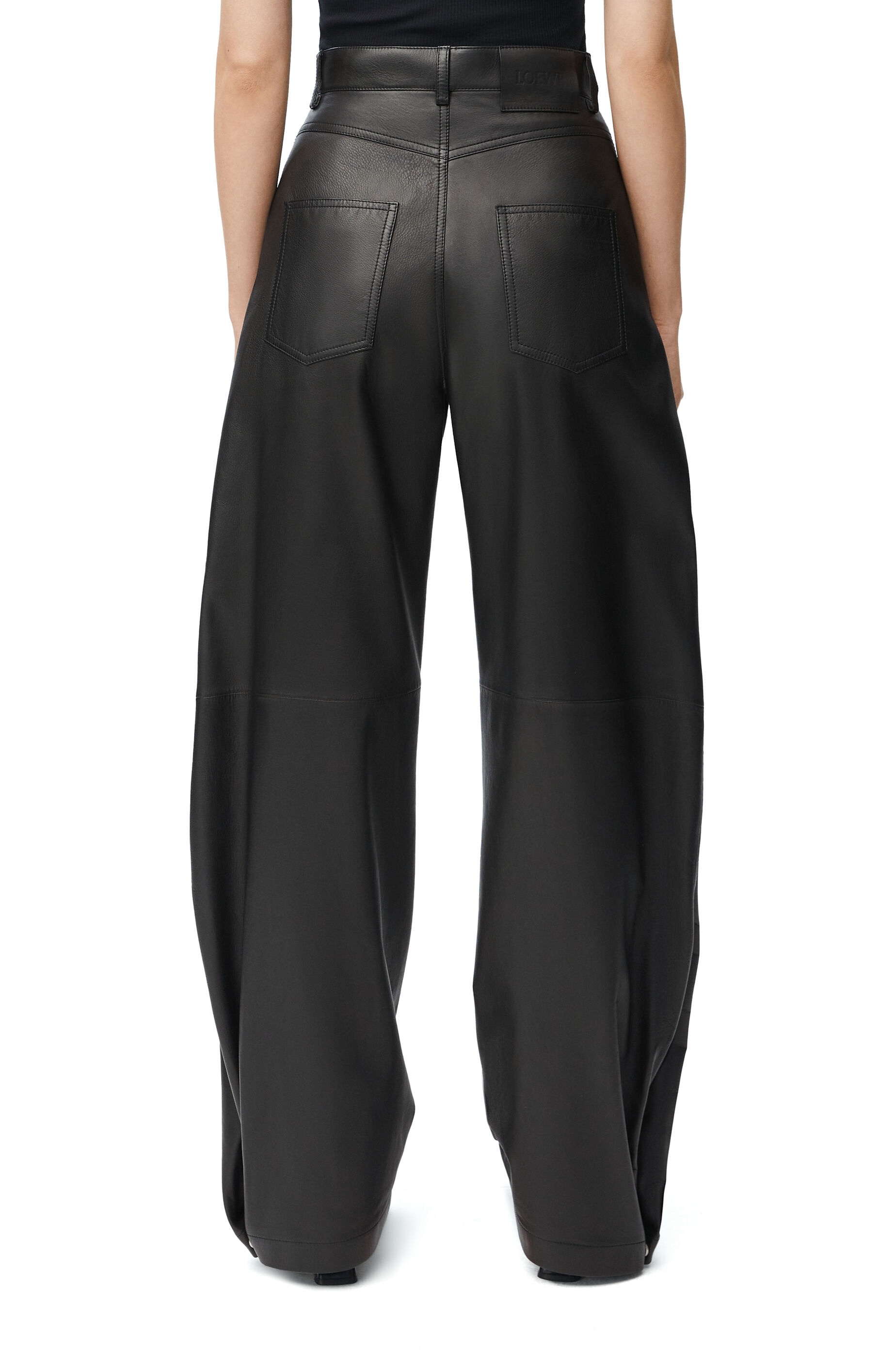 Balloon trousers in nappa lambskin - 4