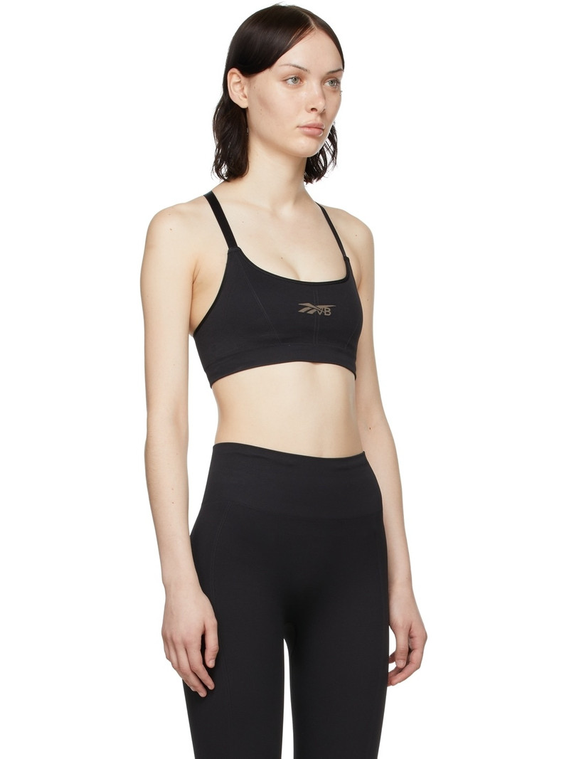 Black Seamless Sports Bra 2