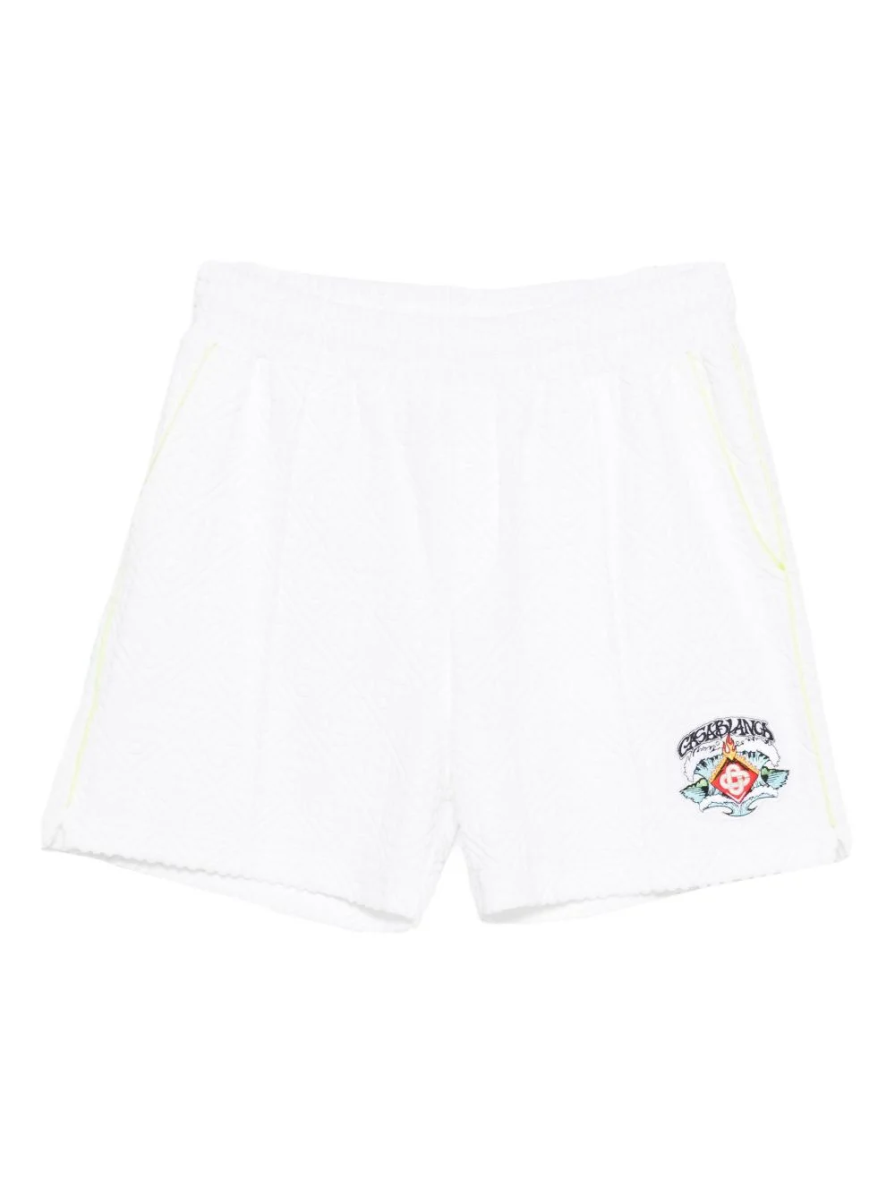 towelling monogram shorts - 1