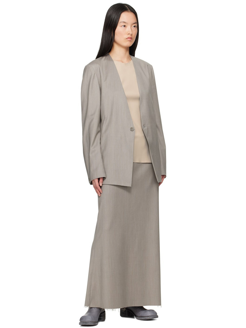 GABRIELA COLL GARMENTS Gray No.63 Summer Wool Folded Blazer outlook
