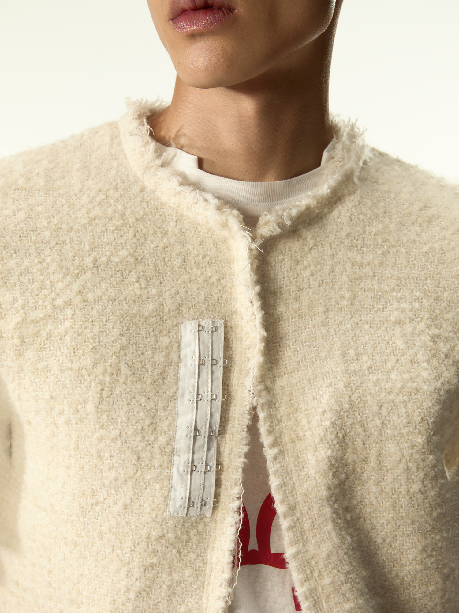 Darkettone Boucle Tee Off White - 5