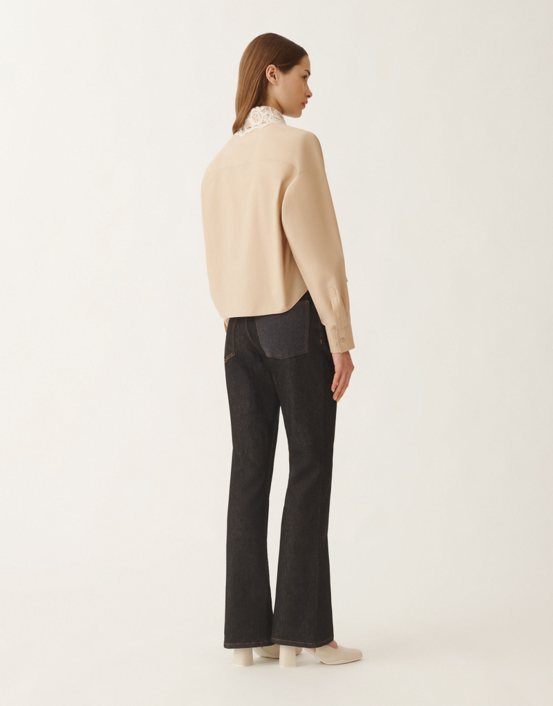 Poplin cropped shirt 4