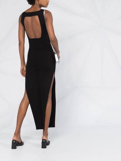 Rick Owens side-slit maxi dress outlook